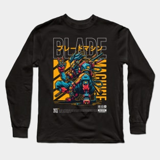 Blade Machine Robot Long Sleeve T-Shirt